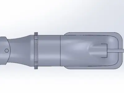 water Jet 60mm to 35mm 3D print model