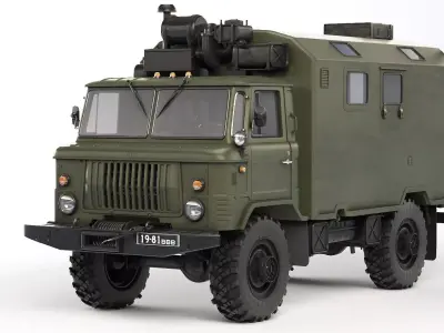 GAZ 66 kung 1988 3D model