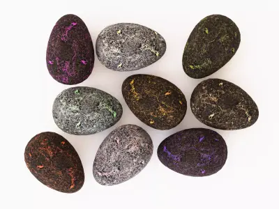 Creature egg Low-poly 3D model