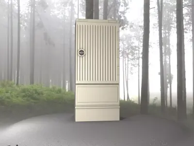 Electrical Distribution Cabinet 114 Low-poly 3D model