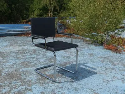 Simple frame chair Free 3D model