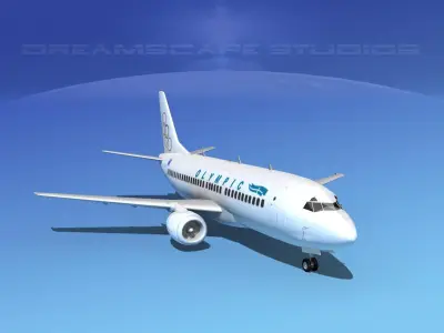 Boeing 737-300 Olympic 3D model