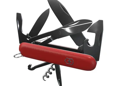 Victorinox Climber 1 3703  Open 3D model 3D model