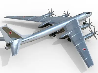Tupolev Tu-95V Bear A Tsar Bomba 3D model