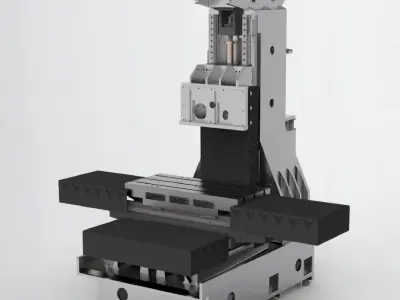 Vertical milling machine 3D model