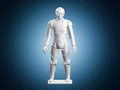 Star Wars C3PO Protocol Droid Model 3D print model