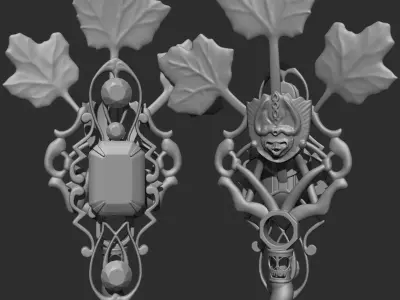 winter key 3D print model purchase