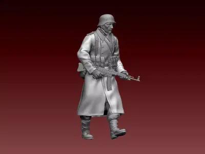 German soldier 3D print model