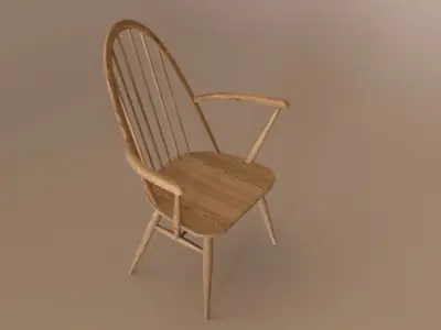 Modern armchair  3D model Free 3D model