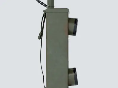 Military Radio  Low-poly 3D model