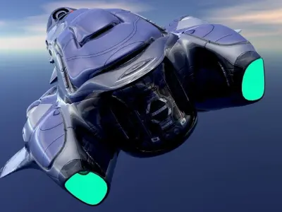 DR-755 Dropship Cargo Spaceship 3D model
