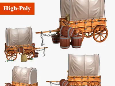 coach truck 3D model high-poly 3D model