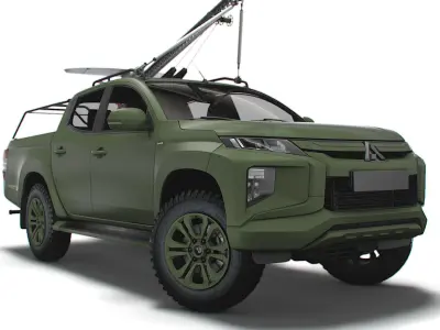 Mitsubishi L200 RAM II UAV 2023 3D model