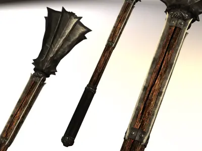 Mace elder scrolls iii wand Low-poly 3D model