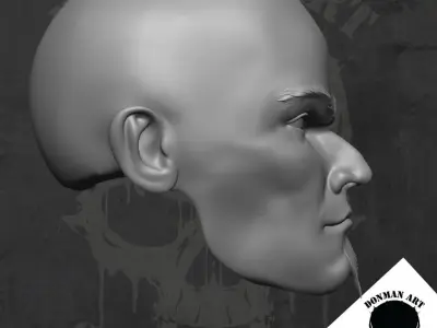 Mayhem Head for 6 inch action figures 3D print model