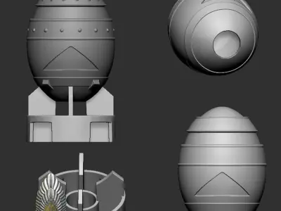 Fallout Fatman Lamp 3d digital download 3D print model