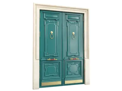Entrance classic door 105 3D model
