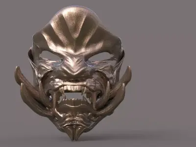 Sci fi Wolf Mask 1 3D model