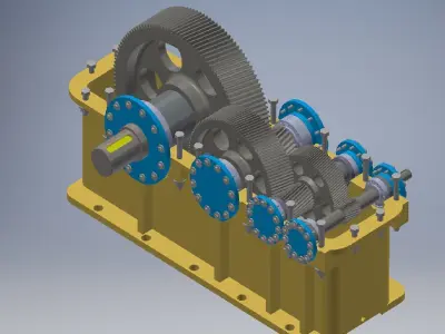 Reduction Gearbox 3D model 3D model