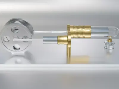 stirling engine 3D model