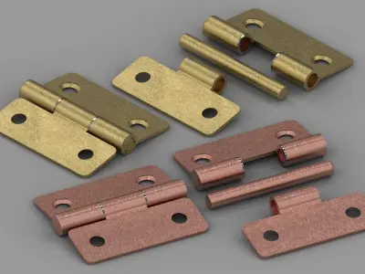 Door Hinge 3D model