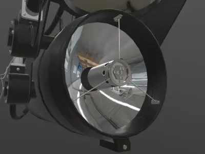 Spectrolab SX-16 Searchlight Low-poly 3D model