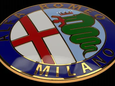 Alfa Romeo Badge Free 3D model