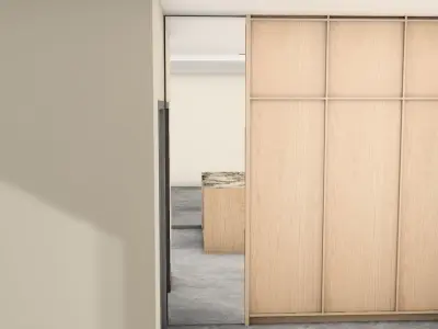 The kitchen 3D model - modern design Free 3D model