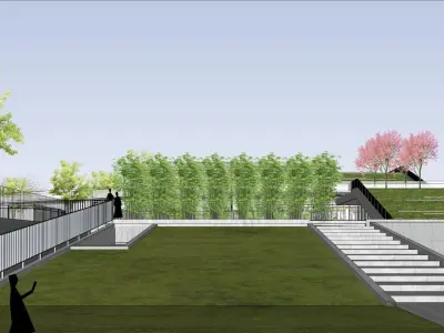 SU model of Vanke Cloud City office and commercial building 3D model