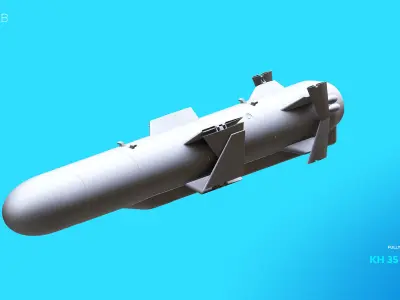 KH 35 Missile 3D Model 3D model purchase