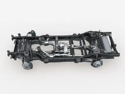 Car Chassis 02 3D model