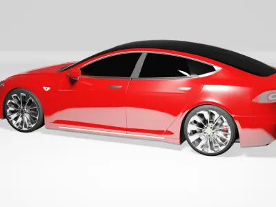 Tesla Model X - PBR Model 3D model