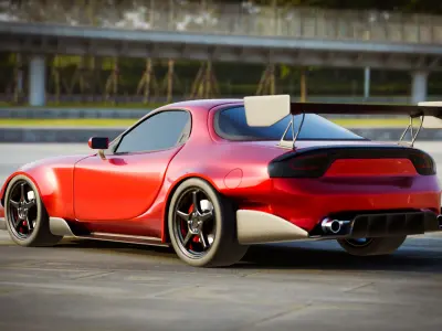 Mazda RX-7 Tuned Free 3D model