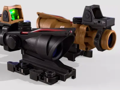 ACOG Sight Low-poly 3D model