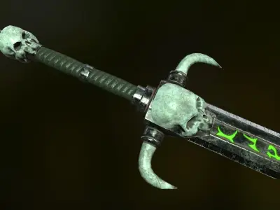 UNDEAD SWORD Low-poly 3D model purchase