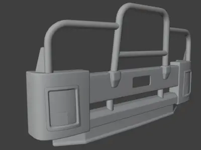 BUMPER BULL BARFOR ISUZU FVD 3D model