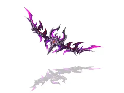 Succubus Bow Low-poly 3D model