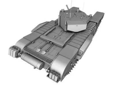 Churchill Infantry Tank MK III 3D model