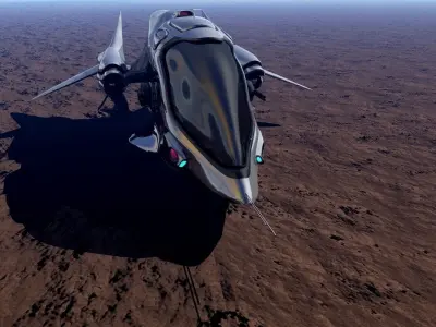 FX-27 Raptor Starship 3D model