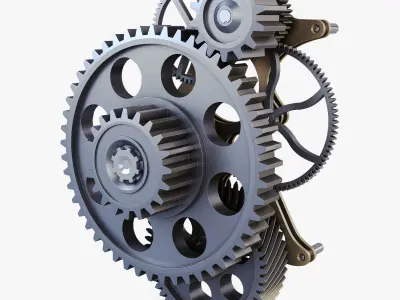 Gear mechanism v 4 3D model