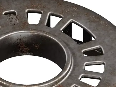 Rusty Alternator Housing 3D model