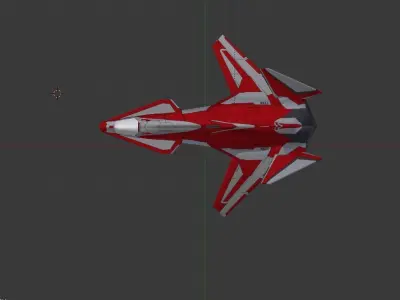scifi fighter jet 3D model