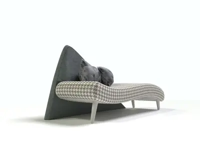 BIENNE ARREDA Pied de Poule Chaise Longue Free 3D model