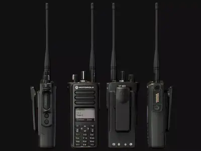 Motorola DP 4801 Radio Low-poly 3D model