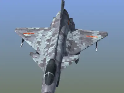 Chengdu J-10 Firebird 3D model