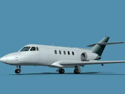 British Aerospace 125 Dominie V08 3D model