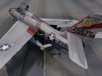 Republic F-84F Thunderstreak 3D model