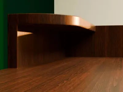 Art Deco style Desk Free 3D model