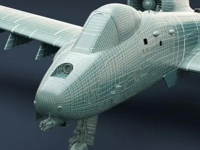 A-10 Warthog (High Poly) 3D model