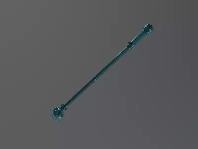 Ceremonial Staff 3D Model - Game Ready PBR Textures 3D model